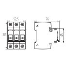 Ideal TS 230/400V AC TH35 3P 40A moduláris kapcsoló – 3 pólusú AC‑22A kategóriájú DIN sínre szerelhető, 5 év garancia