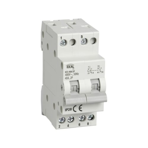 Ideal TS 230/400V AC TH35 2P 40A csengő hangszóró – 2 pólusú AC‑22A kategóriájú DIN sínre szerelhető, 5 év garancia