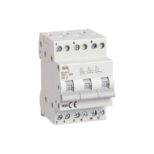 Ideal TS 230/400V AC TH35 2P 40A csengő hangszóró – 2 pólusú AC‑22A kategóriájú DIN sínre szerelhető, 5 év garancia