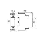 Ideal TS 230V AC, TH35, 25A 2N0/0NC moduláris kontaktor – 2 nyitó/0 záró, DIN sínre szerelhető, 5 év garancia