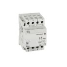 Ideal TS 230V AC, TH35, 63A 4N0/0NC moduláris kontaktor – 4 nyitó/0 záró, DIN sínre szerelhető, 5 év garancia