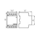 Ideal TS 230V AC, TH35, 63A 4N0/0NC moduláris kontaktor – 4 nyitó/0 záró, DIN sínre szerelhető, 5 év garancia