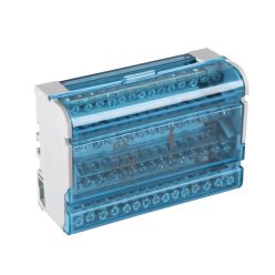  Ideal TS 125A, 500V AC, 50Hz, TH35 fehér 15 kivezetéses elosztóblokk - 5 év garancia, DIN sínes, beltéri, moduláris tápelosztási megoldás
