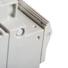 Kanlux, 63A, 230 AC, TH35, ITS KSF02-63-1P biztosítós - D02 sínre, biztosítékbetét csere
