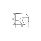 Kanlux PIR mozgásérzékelő ALER MINI‑B/B, beltéri, fekete, műanyag, 67×80×80 mm, H140/V45, IP44 – LED panel vezérléshez