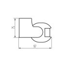 Kanlux PIR mozgásérzékelő ALER JQ-30-B/B, beltéri – 10s–15min időzíthető, 12m hatótávolság, H160/V20 érzékelési szög, IP44, fekete, műanyag