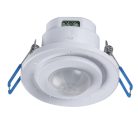 Kanlux PIR mozgásérzékelő ALER MINI‑W, beltéri – 10s–7min időzíthető, 360°/120° érzékelési szög, IP44, 8m érzékelési tartomány, fehér
