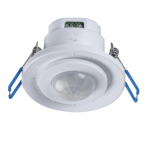 Kanlux PIR mozgásérzékelő ALER MINI‑W, beltéri – 10s–7min időzíthető, 360°/120° érzékelési szög, IP44, 8m érzékelési tartomány, fehér