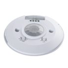 Kanlux PIR mozgásérzékelő ZONA FLAT‑W, fehér, műanyag, 25×115 mm – 8 m érzékelési tartomány, 360°/120° működési szög, 10s–15min időzítés