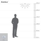 Kanlux PIR mozgásérzékelő ZONA FLAT‑W, fehér, műanyag, 25×115 mm – 8 m érzékelési tartomány, 360°/120° működési szög, 10s–15min időzítés
