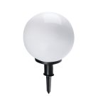 Kanlux kerti lámpatest E27 foglalattal, Ø350 mm, IP44, fehér, műanyag, IDAVA - talajba szúrható