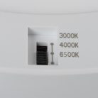Kanlux 17W, 1800 lm, 3000-6500K, CCT, Ø230 mm, fehér, műanyag házas, állítható színhőmérsékletű mennyezeti LED lámpa, ERGA PIR - 50 000 h élettartam