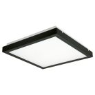 Kanlux 38W, 3800 lm, 4000K, fekete színű, alumínium házas, 410x410 mm, természetes fehér mennyezeti LED lámpa, TYBIA LED - 5 év mozgásérzékelővel