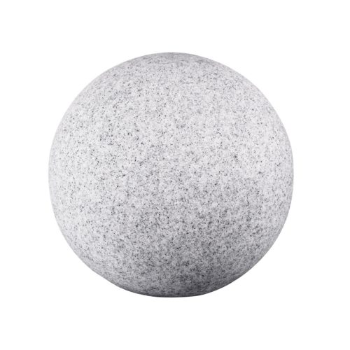 Kanlux E27, Ø300 mm, gránít színű, gömb alakú, műanyag kerti lámpatest, KANLUX STONO - kő alakú, sziklakertbe ideális megvilágítás