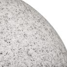 Kanlux E27, Ø200 mm, gránít színű, gömb alakú, műanyag kerti lámpatest, KANLUX STONO - kő alakú, sziklakertbe ideális megvilágítás