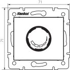 Forgatható dimmer, 500W, szűrővel DOMO