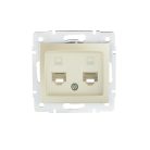 Dupla, független számítógép-csatlakozó (2x RJ45Cat 5e Jack) DOMO