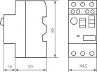 Kanlux, 230V, 50Hz, 1,6kW, 6A motorkapcsoló, KMP‑1,6 – háromfázisú motorok áramkörének védelmére
