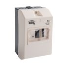 Kanlux, fehér, IP65, KMP‑DB motorvédő kapcsoló ház – 17,5 mm és 8,75 mm modul befogadással