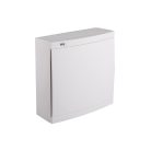 Kanlux, 63A, 230/400 AC, 2x12P, IP30, műanyag, fehér/kék, ITS KDB‑S24PM elosztódoboz – 650°C hőállóság, oldalfali