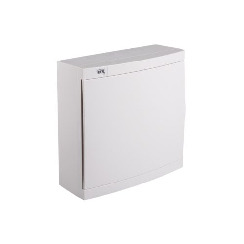 Kanlux, 63A, 230/400 AC, 2x12P, IP30, műanyag, fehér/kék, ITS KDB‑S24PM elosztódoboz – 650°C hőállóság, oldalfali