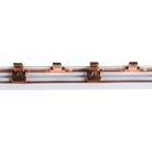 Kanlux 230/400V AC KBBI‑2x28 réz soroló sín, fésűs – 2 pólusú, 14×16×1013 mm, DIN sínre szerelhető, 5 év garancia