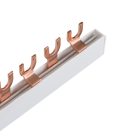 Kanlux 230/400V AC KBBU‑2x28 réz soroló sín, kerek – 2 pólusú, 29×29×1013 mm, DIN sínre szerelhető, 5 év garancia