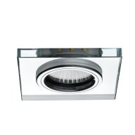   Kanlux GU10, IP20, 90x90 mm, üveg házas, szögletes mennyezeti spot lámpatest, SOREN