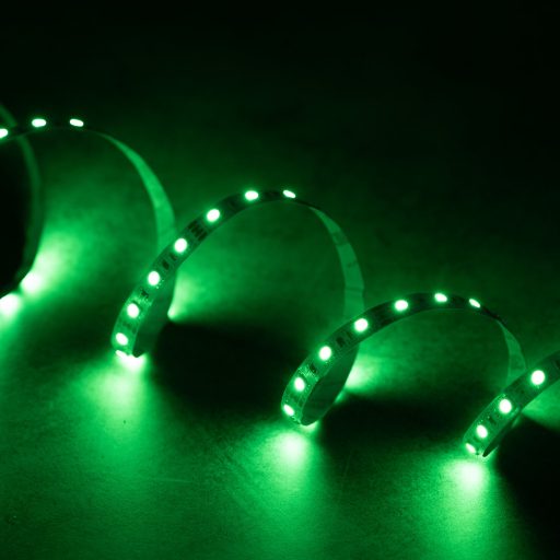 Kanlux 14,4W/m, 12V, RGB, 5m, 30 LED/m IP65, 250lm/m kültéri színes LED szalag, öntapadós