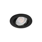 Kanlux Gx5,3, 12V, IP20, Ø82 mm, matt fekete, alumínium házas, kerek, 15°-ban állítható mennyezeti spot lámpatest, VIDI