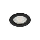 Kanlux Gx5,3, 12V, IP20, Ø83 mm, matt fekete, alumínium házas, kerek, mennyezeti spot lámpatest, VIDI
