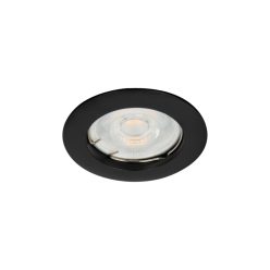   Kanlux Gx5,3, 12V, IP20, Ø83 mm, matt fekete, alumínium házas, kerek, mennyezeti spot lámpatest, VIDI