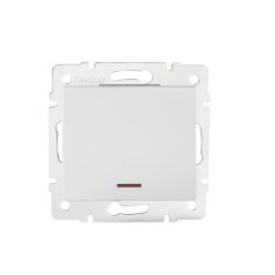   Kanlux 10AX/250V AC, IP20, fehér, fali süllyesztett egypólusú LED kapcsoló, LOGI – egy lámpa vagy csoport vezérléséhez