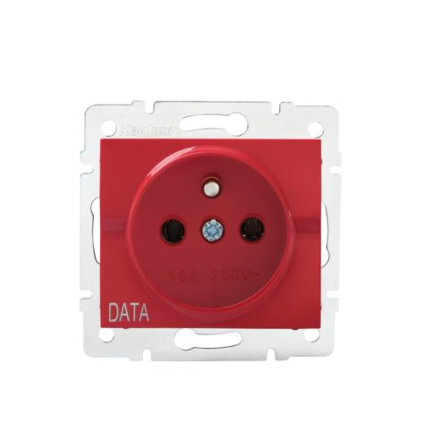 Kanlux 16A/250V AC, szimpla francia csatlakozóaljzat (DATA), LOGI – adatátviteli alkalmazásokhoz