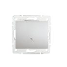 Kanlux 10AX/250V AC, IP20, ezüst, süllyesztett alternatív kapcsoló (váltókapcsoló 106), LOGI – egy fényforrás két helyről történő vezérléséhez