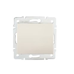   Kanlux 10AX/250V AC, IP20, krémszínű, fali süllyesztett egypólusú kapcsoló, LOGI – egy lámpa vagy csoport vezérléséhez