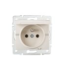 Kanlux 16A/250V AC, krémszínű, francia csatlakozóaljzat, IP-44, LOGI – egy lámpa/csoport vezérléséhez
