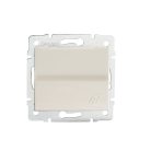 Kanlux 16A/250V AC, krémszínű, francia csatlakozóaljzat, IP-44, LOGI – egy lámpa/csoport vezérléséhez