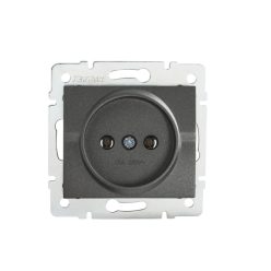   Kanlux 16A/250V AC, grafit, szimpla csatlakozóaljzat, LOGI – egy lámpa/csoport vezérléséhez