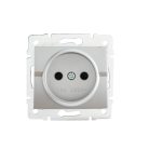 Kanlux 16A/250V AC, ezüst, szimpla csatlakozóaljzat, LOGI – egy lámpa/csoport vezérléséhez