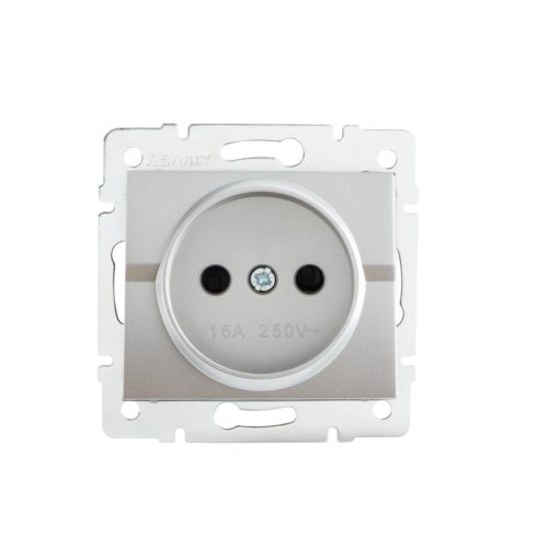 Kanlux 16A/250V AC, ezüst, szimpla csatlakozóaljzat, LOGI – egy lámpa/csoport vezérléséhez