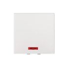 Kanlux 45×45 mm, fehér, fali süllyesztett műanyag LED nyomókapcsoló, BIURO