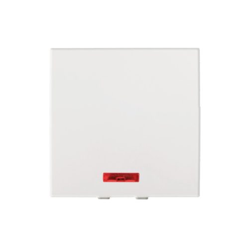 Kanlux 45×45 mm, fehér, fali süllyesztett műanyag LED nyomókapcsoló, BIURO