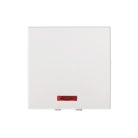 Kanlux 45×45 mm, fehér, fali süllyesztett műanyag LED lépcsőházi kapcsoló, BIURO