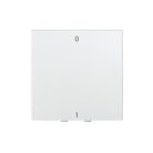 Kanlux 45×45 mm, fehér, fali süllyesztett műanyag kétpólusú kapcsoló, BIURO