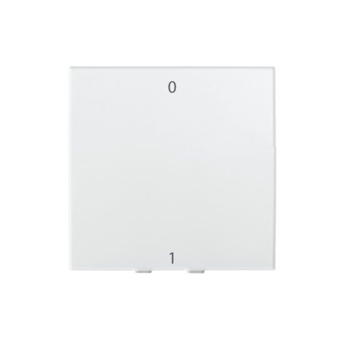 Kanlux 45×45 mm, fehér, fali süllyesztett műanyag kétpólusú kapcsoló, BIURO