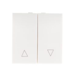   Kanlux 45×45 mm, fehér, fali süllyesztett műanyag kétpólusú kapcsoló, BIURO