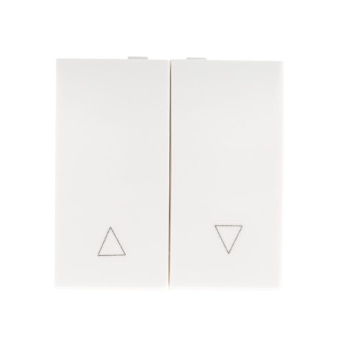 Kanlux 45×45 mm, fehér, fali süllyesztett műanyag kétpólusú kapcsoló, BIURO