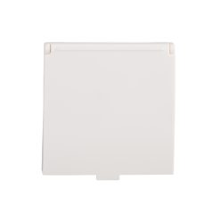   MOWION BIURO schuko csapófedeles földelt dugalj, gyerekvédelemmel, IP20, 45x45mm, 16A, fehér