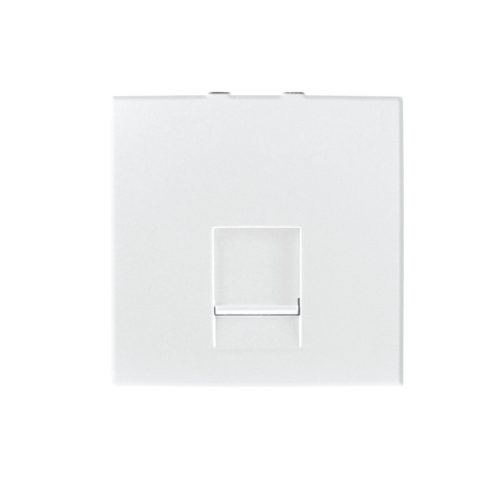 MOWION BIURO, fehér, fali süllyesztett szimpla számítógép-csatlakozó (RJ45 Cat 6, 45x45 mm slot), Logi – nagysebességű LAN-csatlakoztatásához